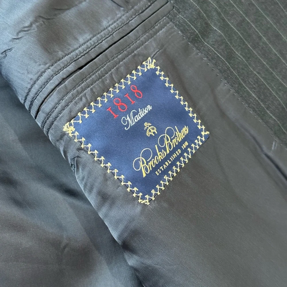BROOKS BROTHERS 1818 MADISON PINSTRIPE MEN SUIT JACKET 44R